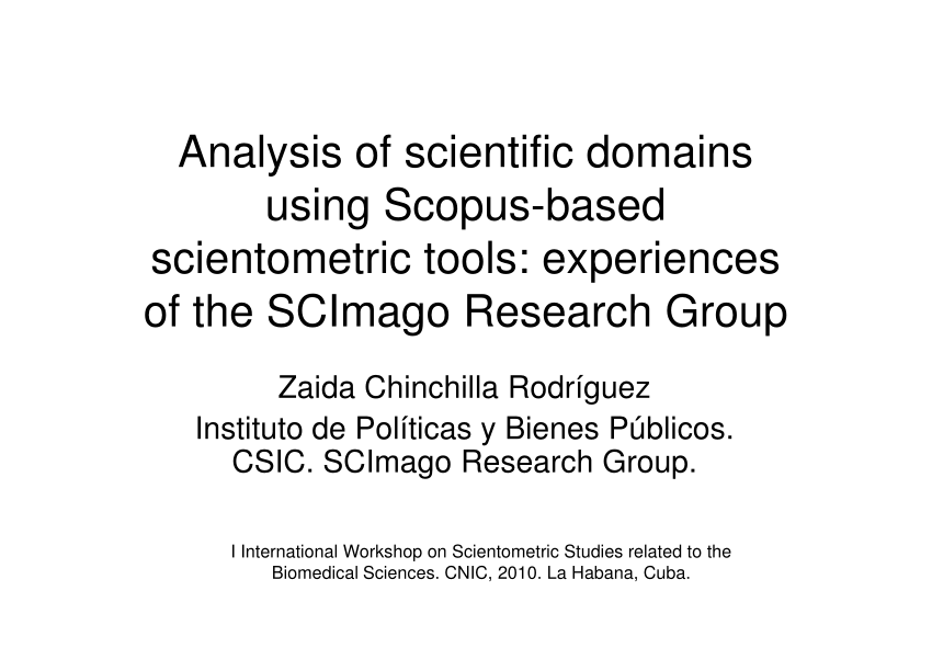 scientific research and essays scimago