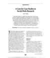 case study critical analysis social work