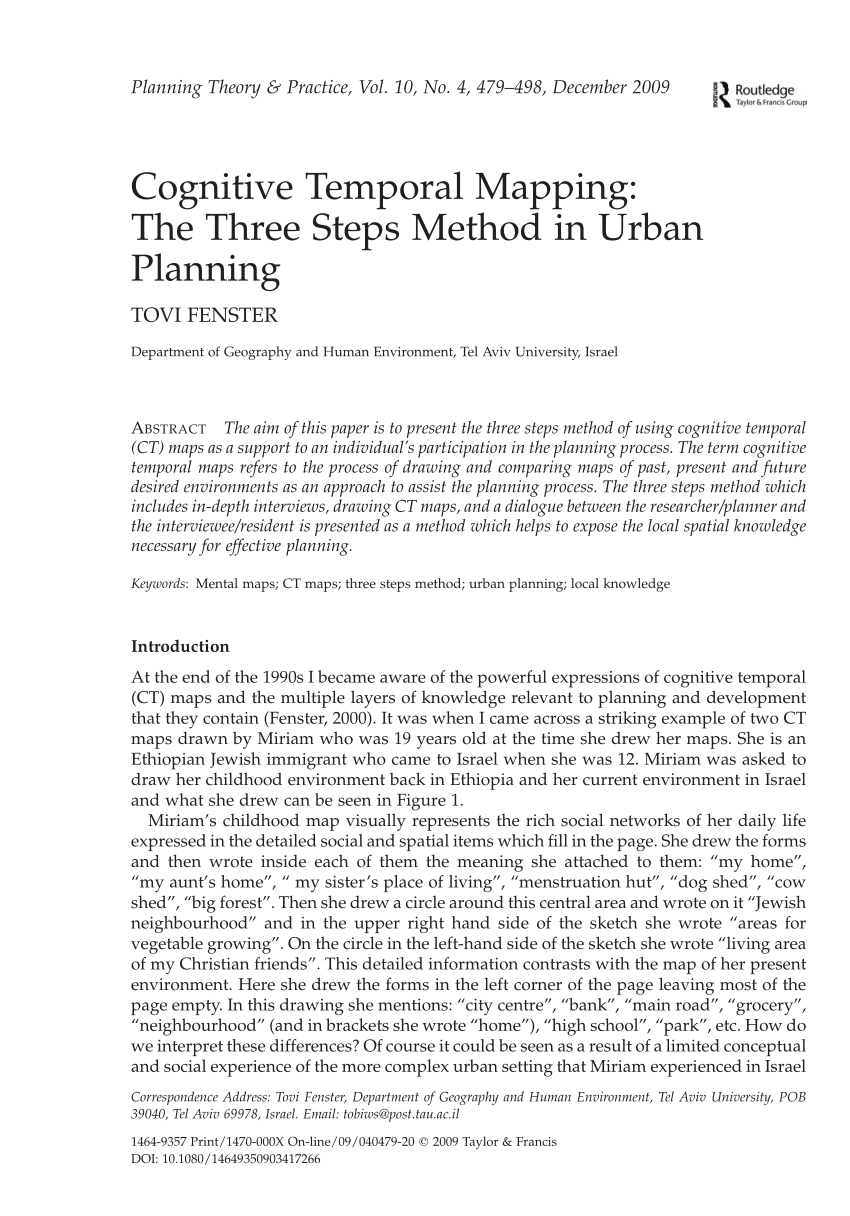 from the standpoint of geography your mental map is your apex Pdf Cognitive Temporal Mapping The Three Steps Method In Urban Planning from the standpoint of geography your mental map is your apex