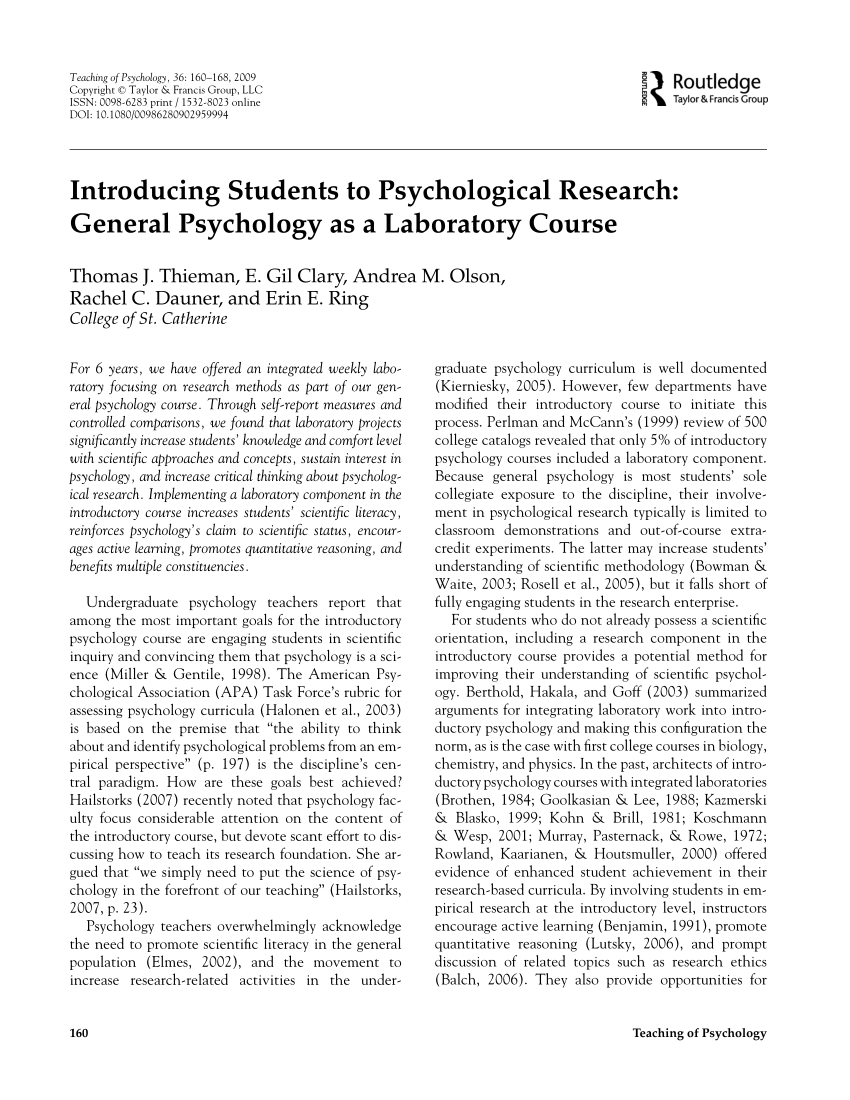case studies in psychological research