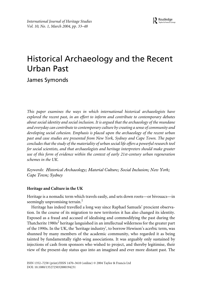 archaeology research paper topics