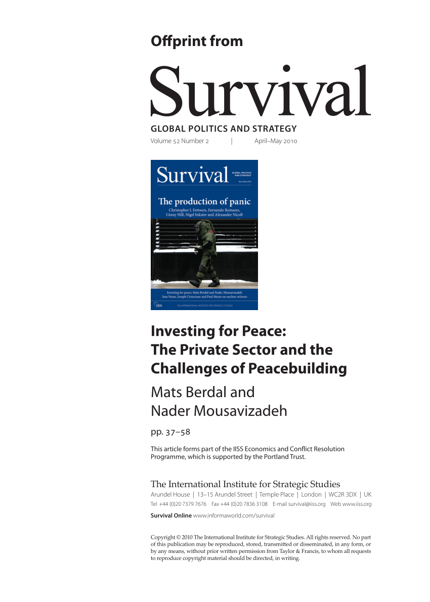 Survival: Global Politics and Strategy