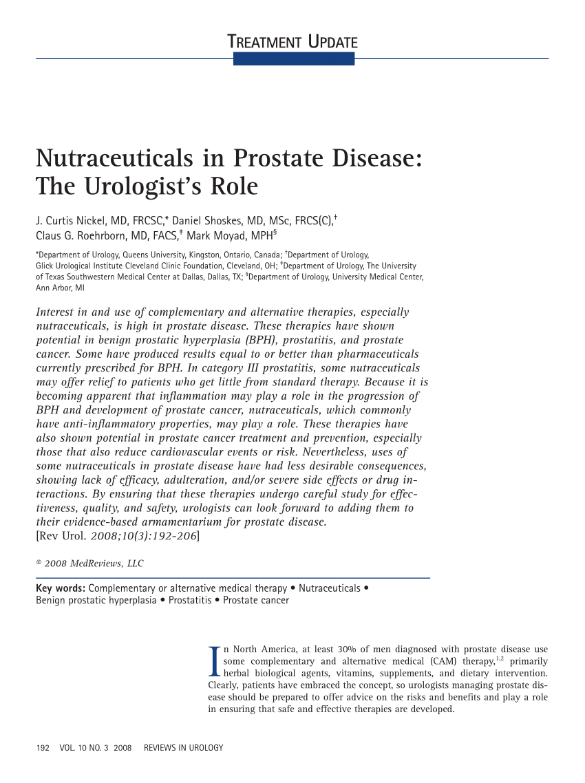 Hypothyreosis prosztatitis A Prostatitis Vélemények kezelésének eredménye