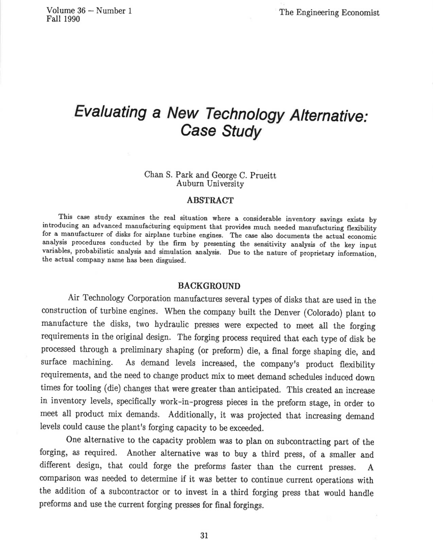 new technology case study