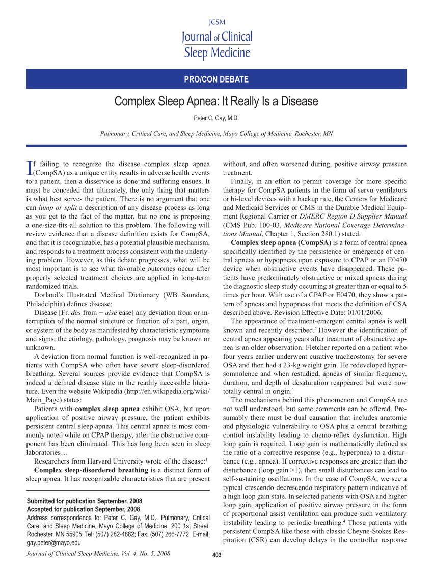 Complex sleep apnea syndrome is 2025 it a unique clinical syndrome