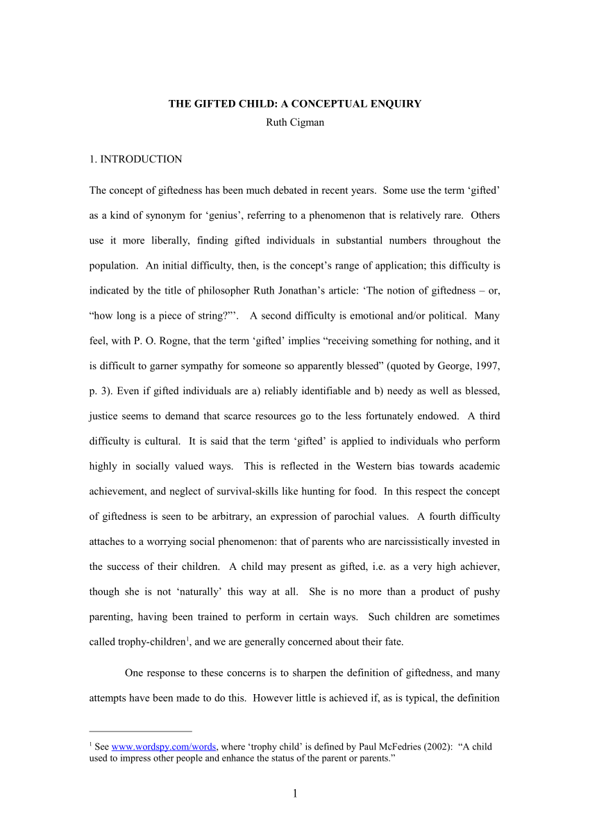 Case Study of a Gifted Student Essay Example [Updated]