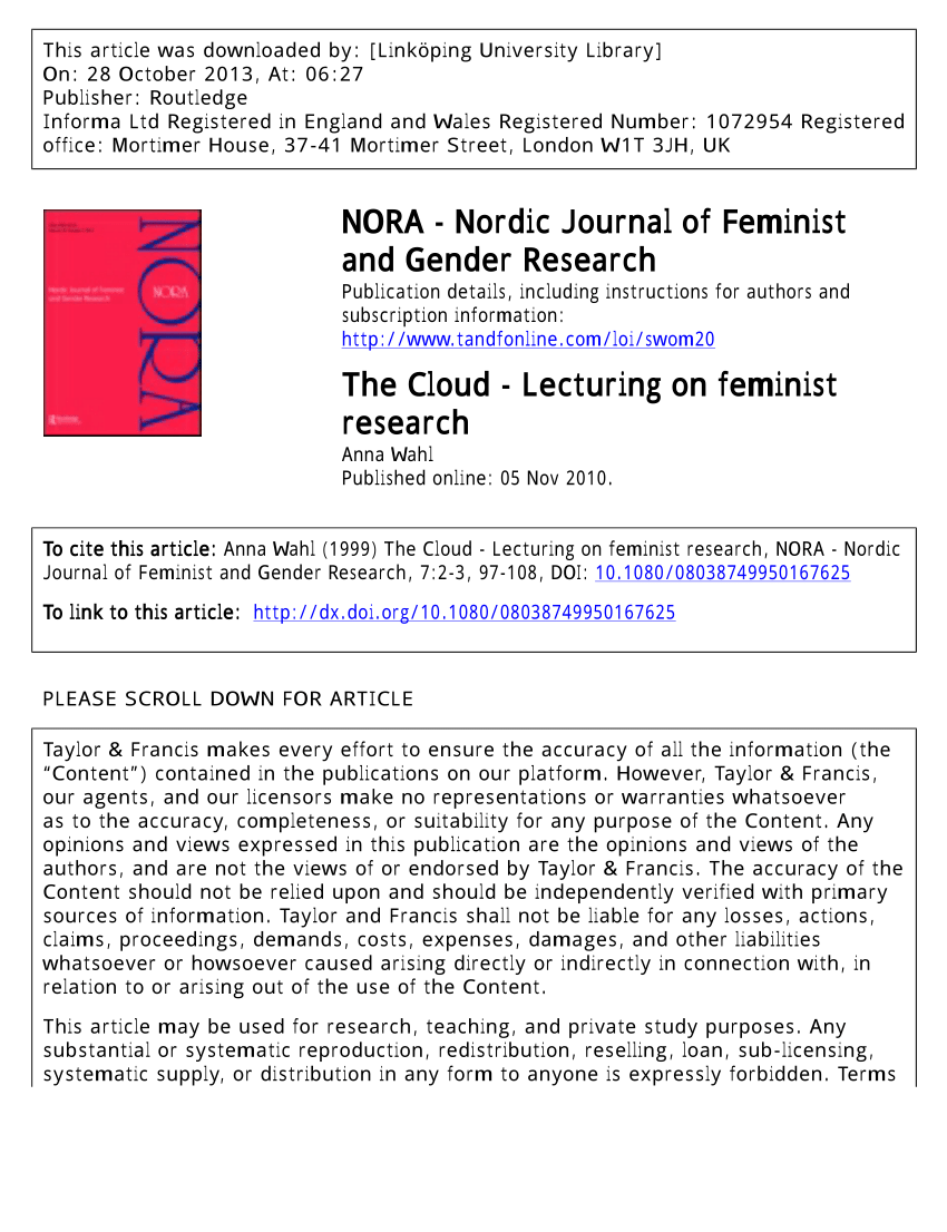 feminist research papers