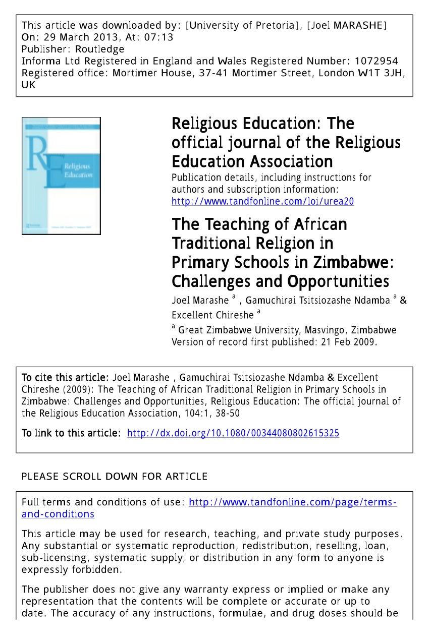 essay on religious education in schools