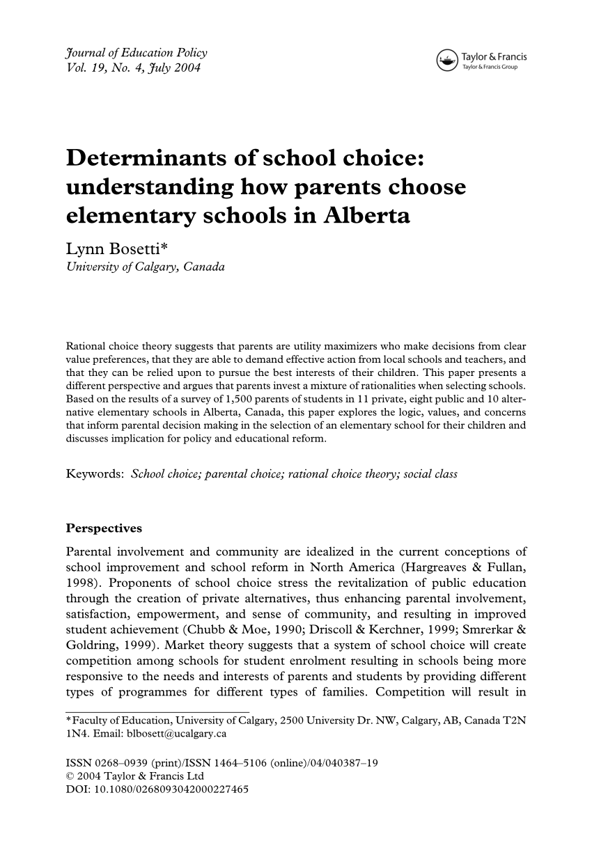 About - Parents for Choice in Education