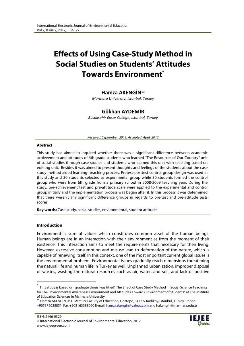 case study in social science research pdf