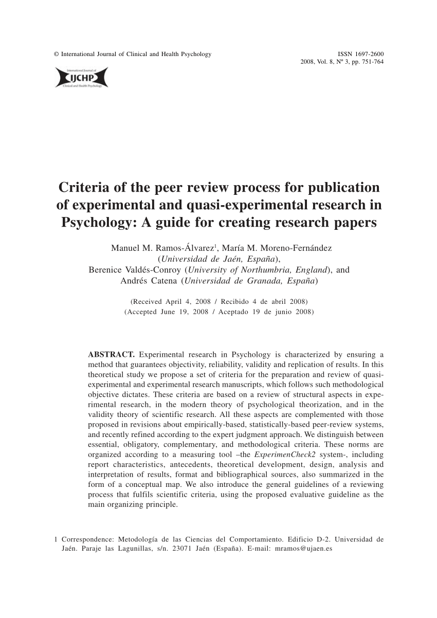 peer review in psychological research
