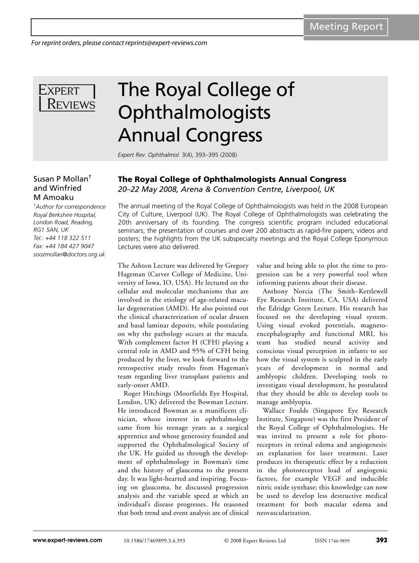 PDF The Royal College Of Ophthalmologists Annual Congress   Largepreview 