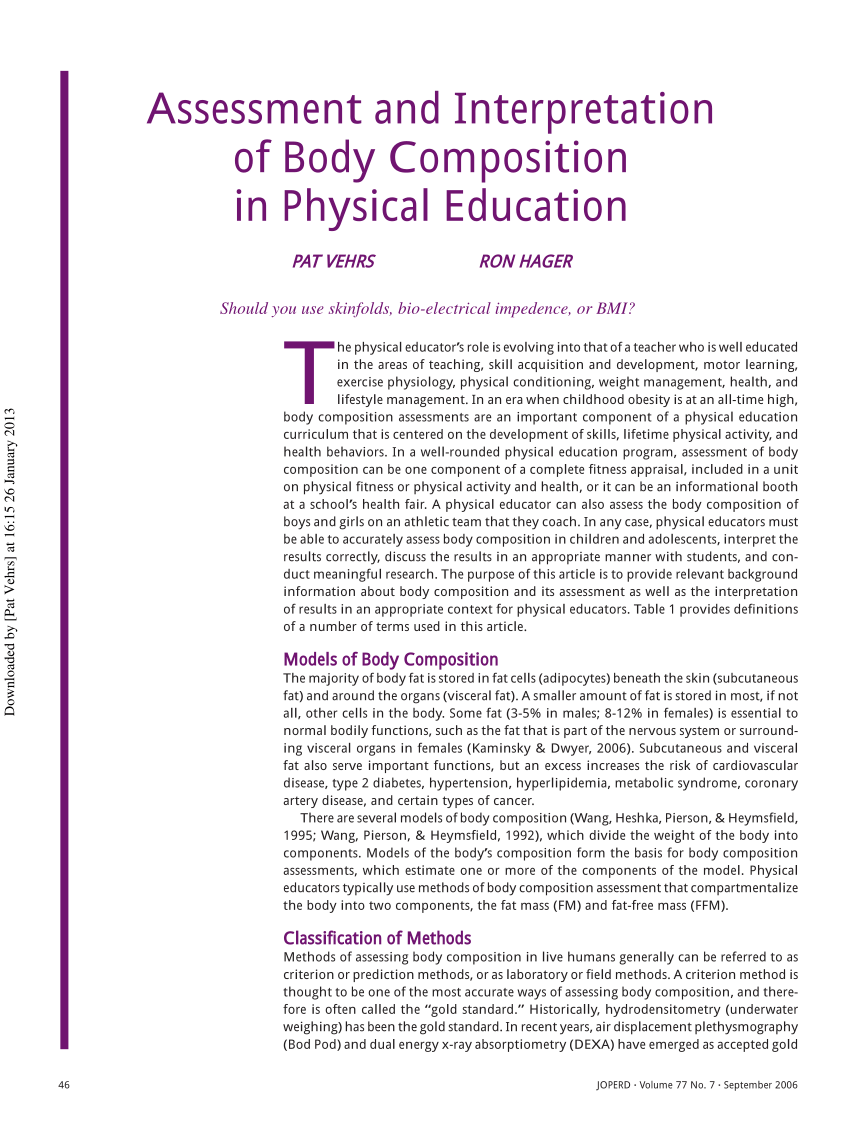 Why Body Composition Assessment Should Be Mandatory When Joining A