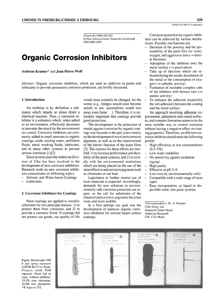 research paper on corrosion chemistry