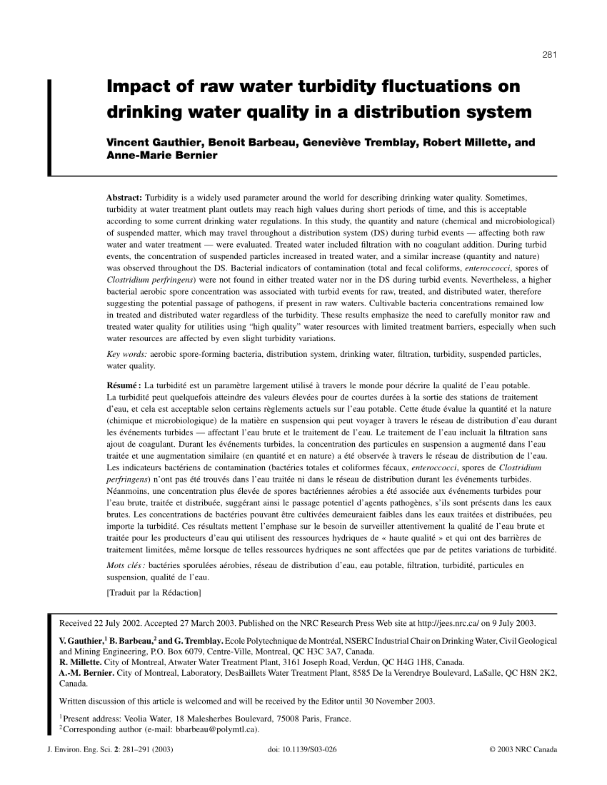 Water distribution system pdf