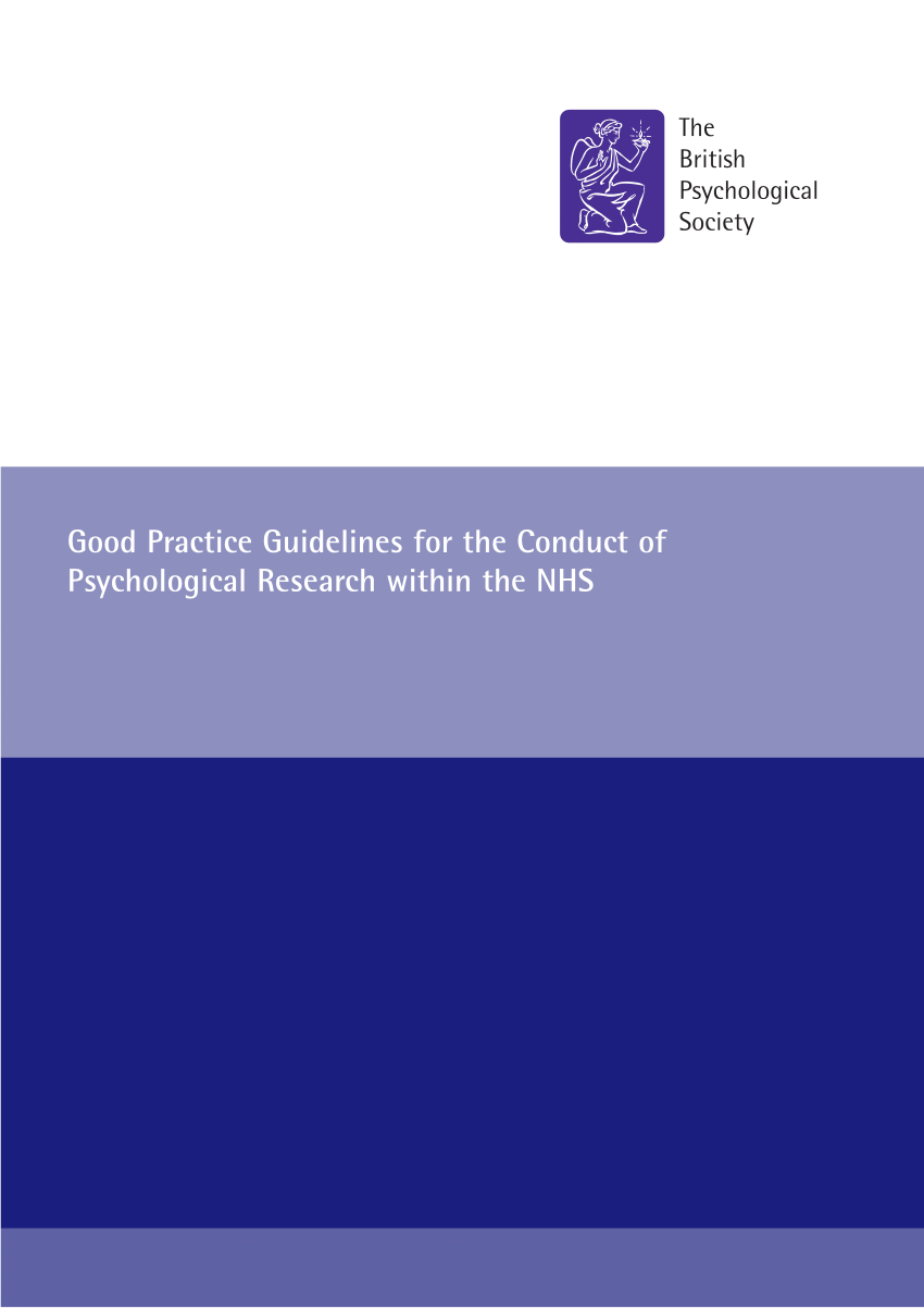 (PDF) Good Practice Guidelines for the Conduct of Psychological ...