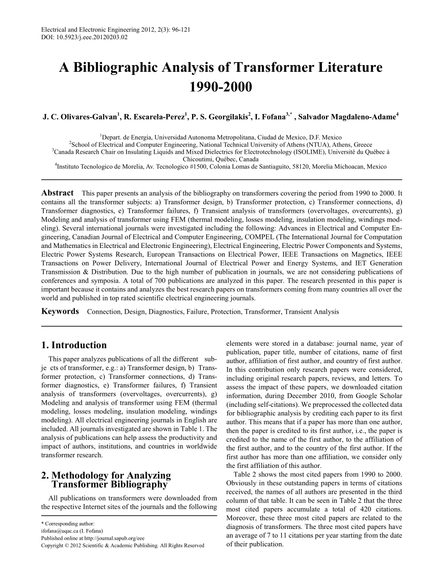 research paper on transformer pdf