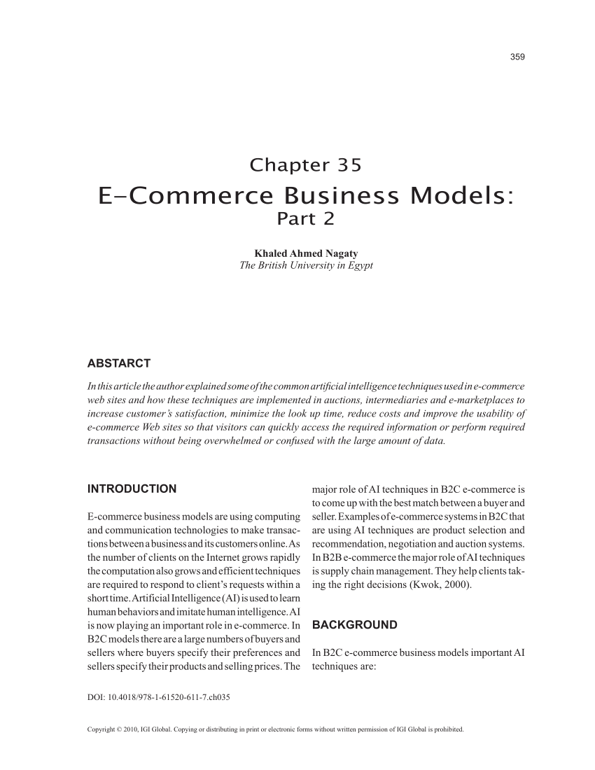 research paper e commerce