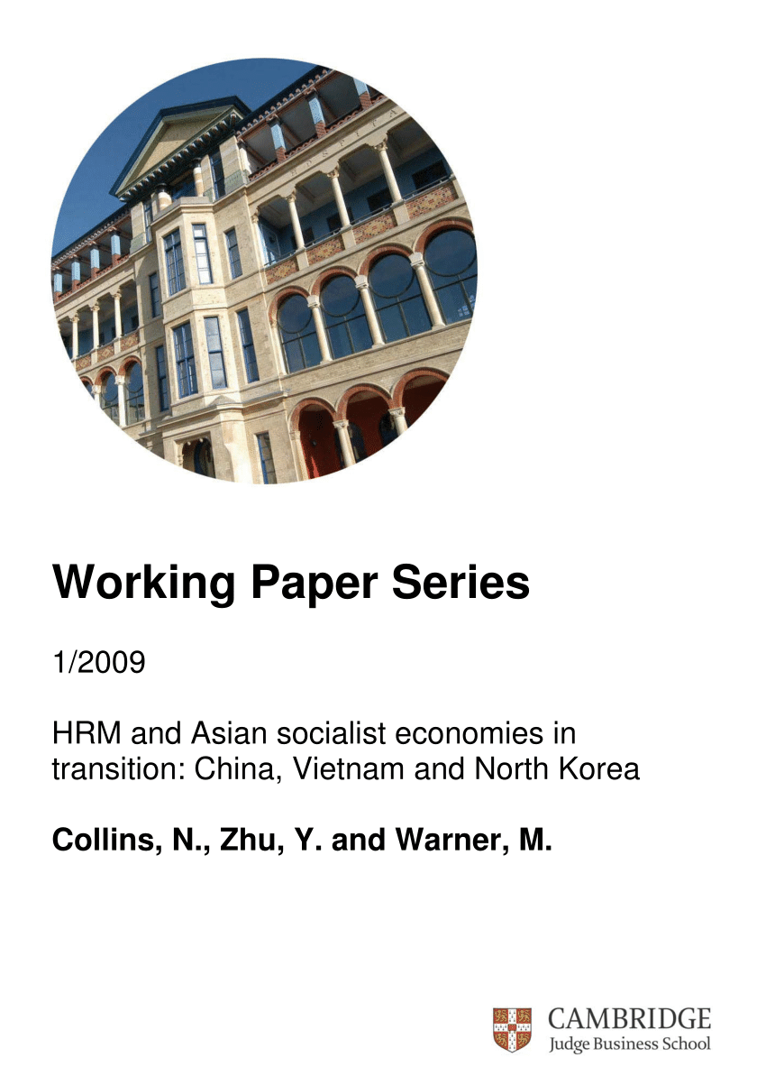 Pdf Hrm And Asian Economies In Transition China Vietnam And North Korea