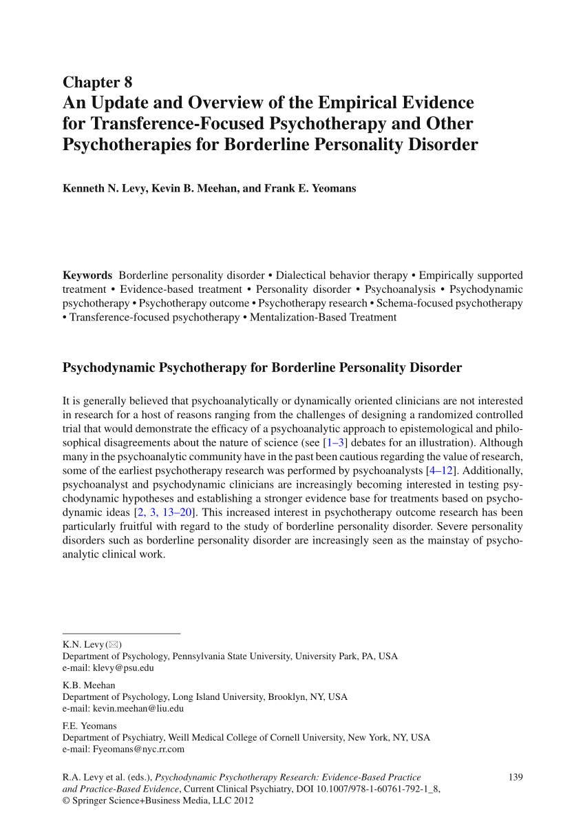 dissertation on borderline personality disorder