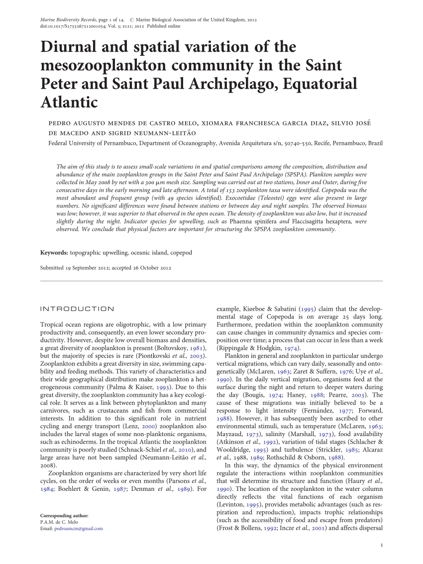 The singular St. Peter and St. Paul Archipelago, equatorial