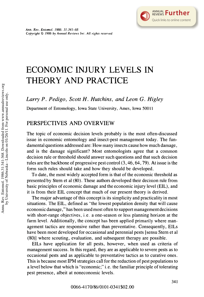 pdf-economic-injury-levels-in-theory-and-practice