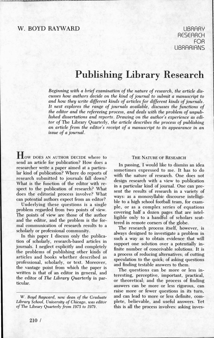 library research article pdf