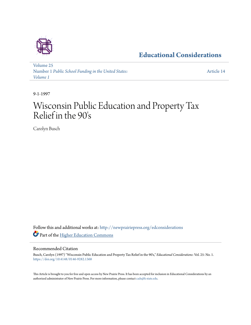 pdf-wisconsin-public-education-and-property-tax-relief-in-the-90-s