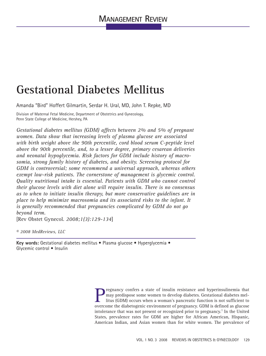 case study on gestational diabetes mellitus