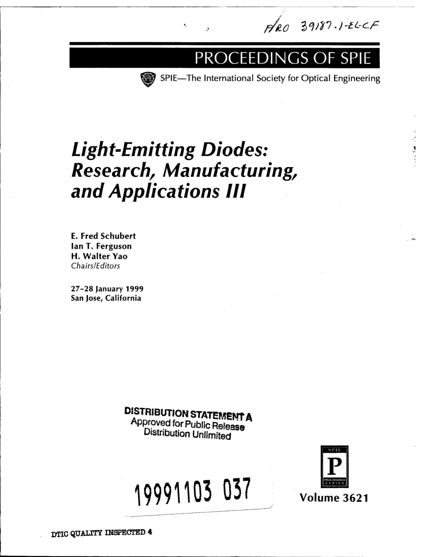 PDF) Diodes: Manufacturing, and Applications III