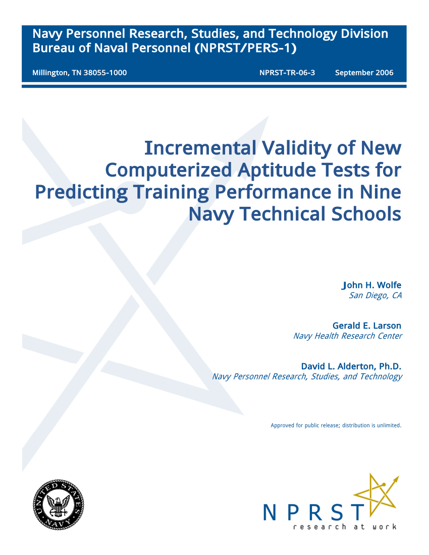 pdf-incremental-validity-of-new-computerized-aptitude-tests-for-predicting-training