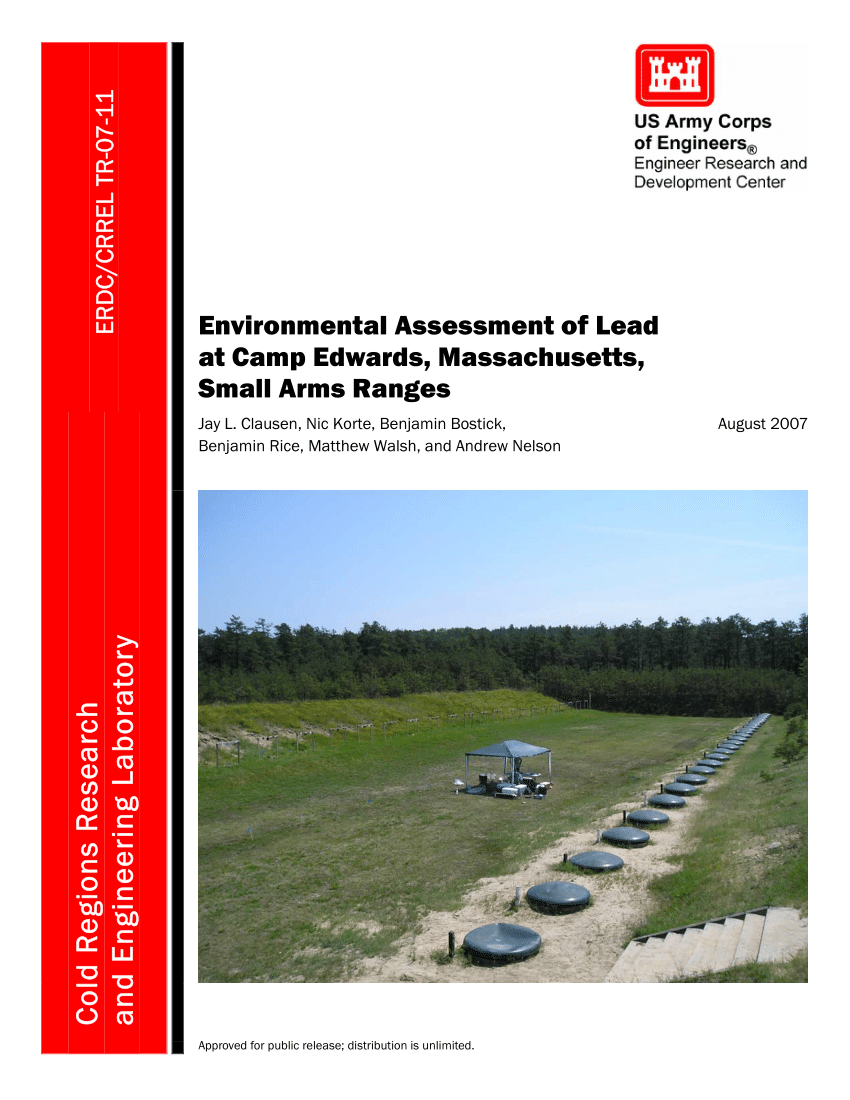 PDF) Environmental Assessment of Lead at Camp Edwards ...