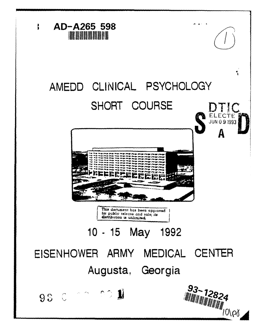 PDF) AMEDD Clinical Psychology Short Course, 10 image