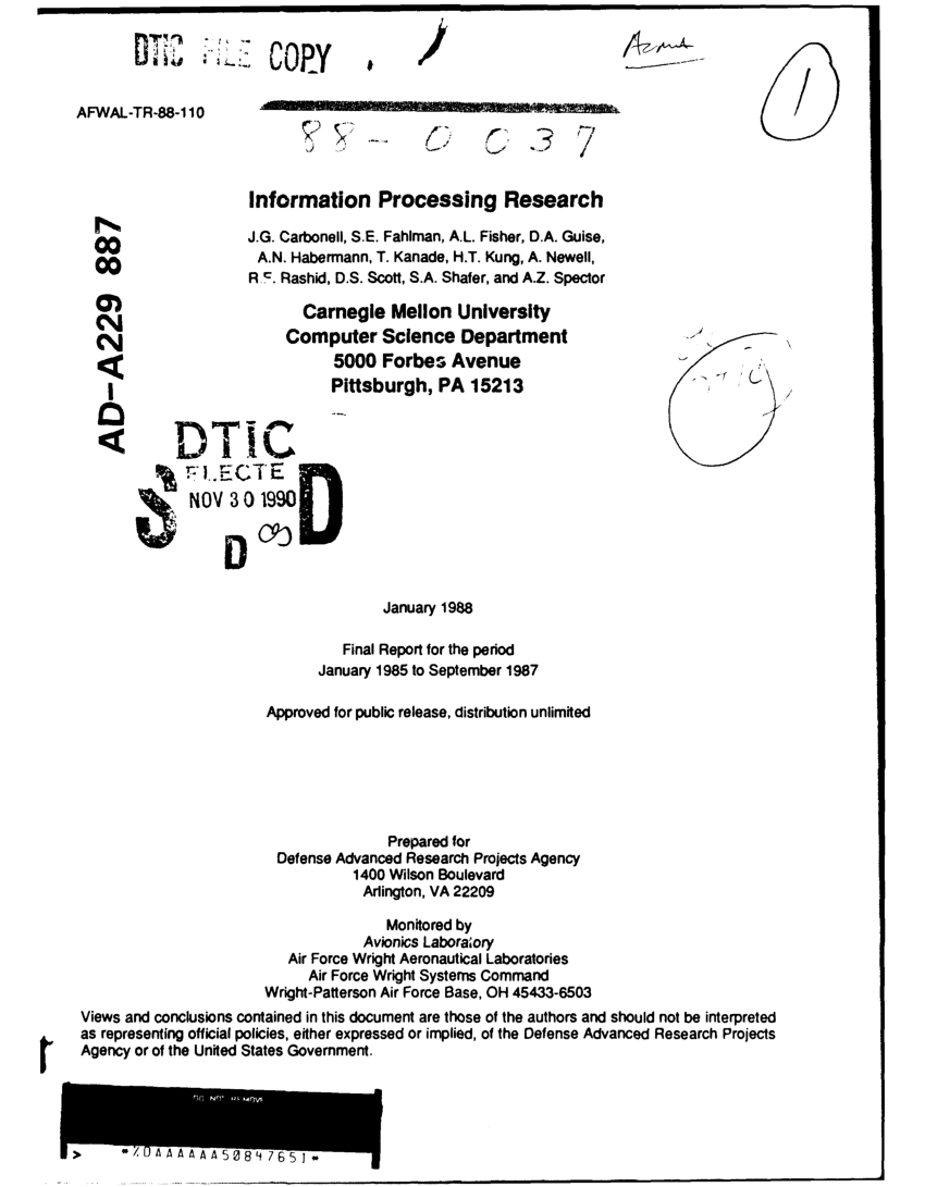 information processing research paper