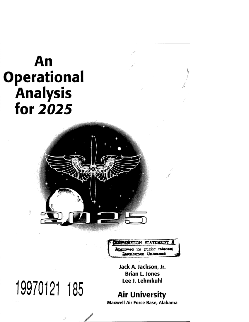 (PDF) An Operational Analysis for 2025