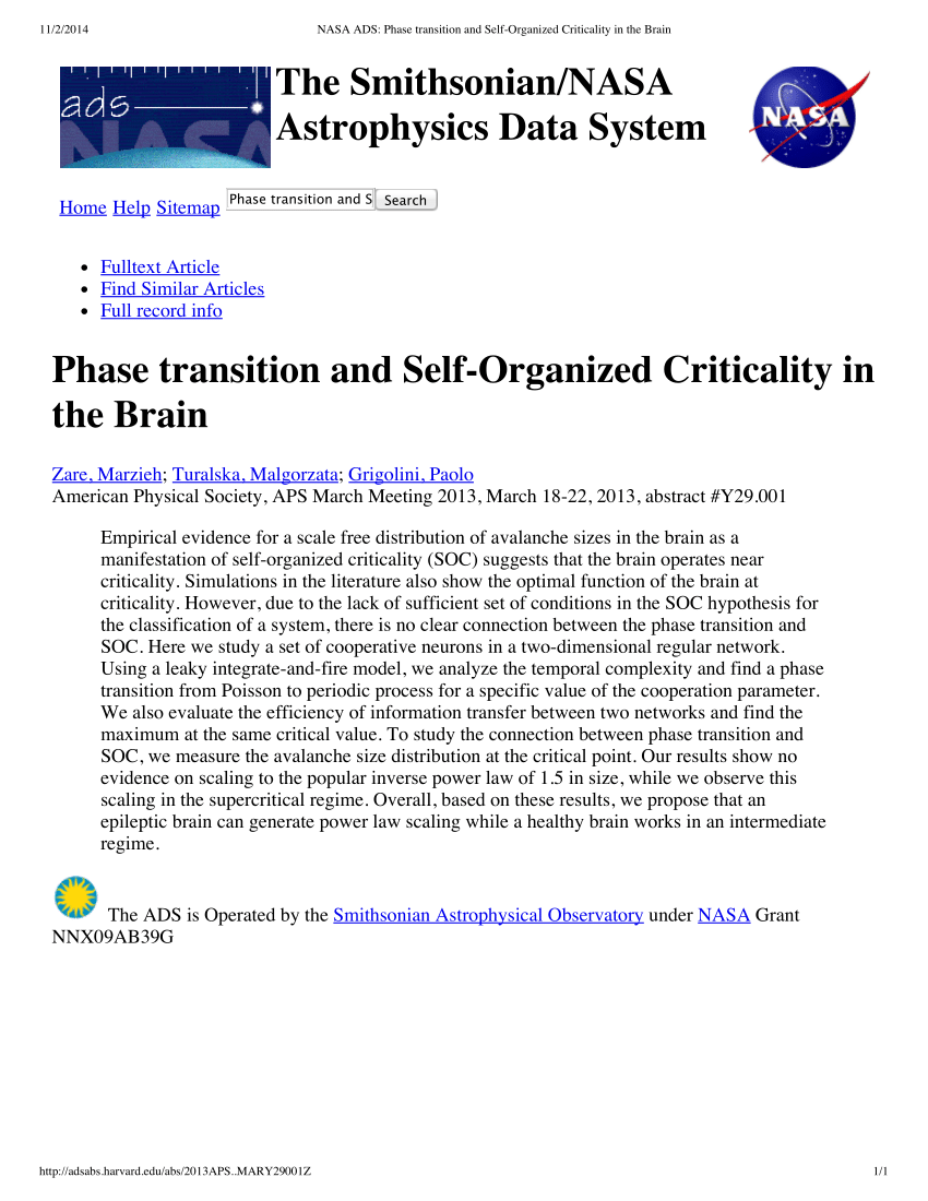 (PDF) Phase transition and Self-Organized Criticality in ...