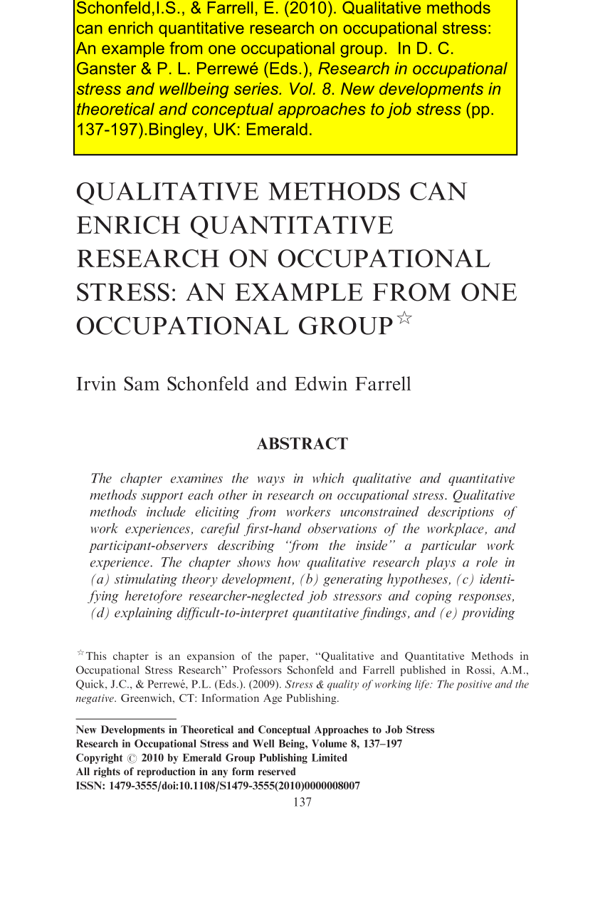 sample abstract quantitative research