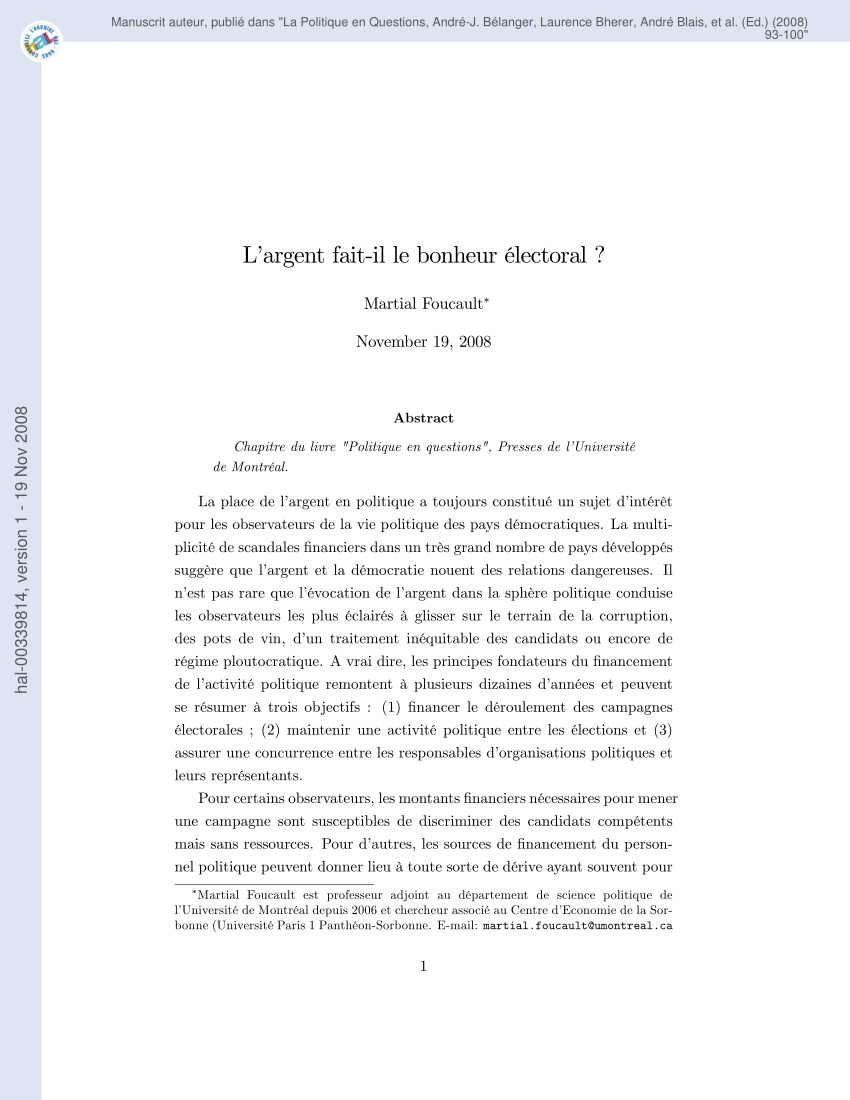 dissertation sur le bonheur pdf