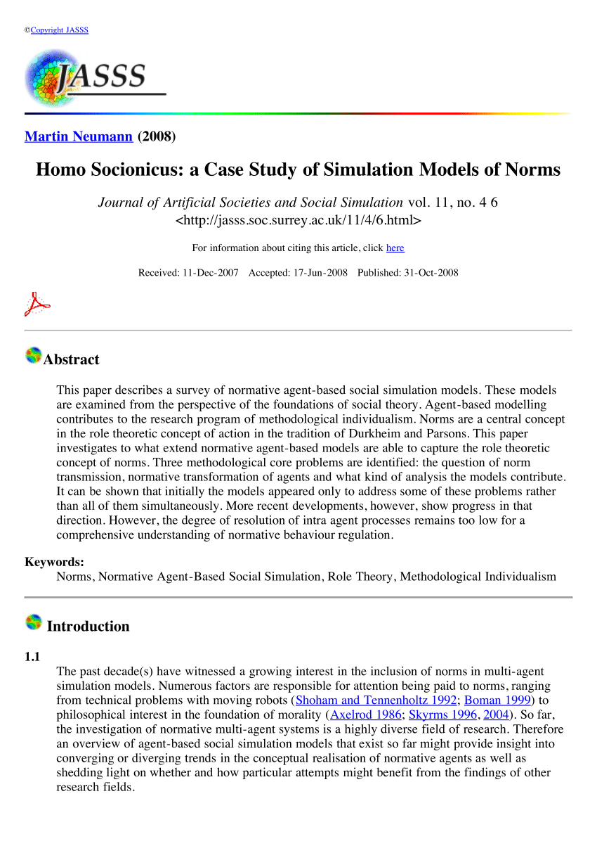 case study of norms