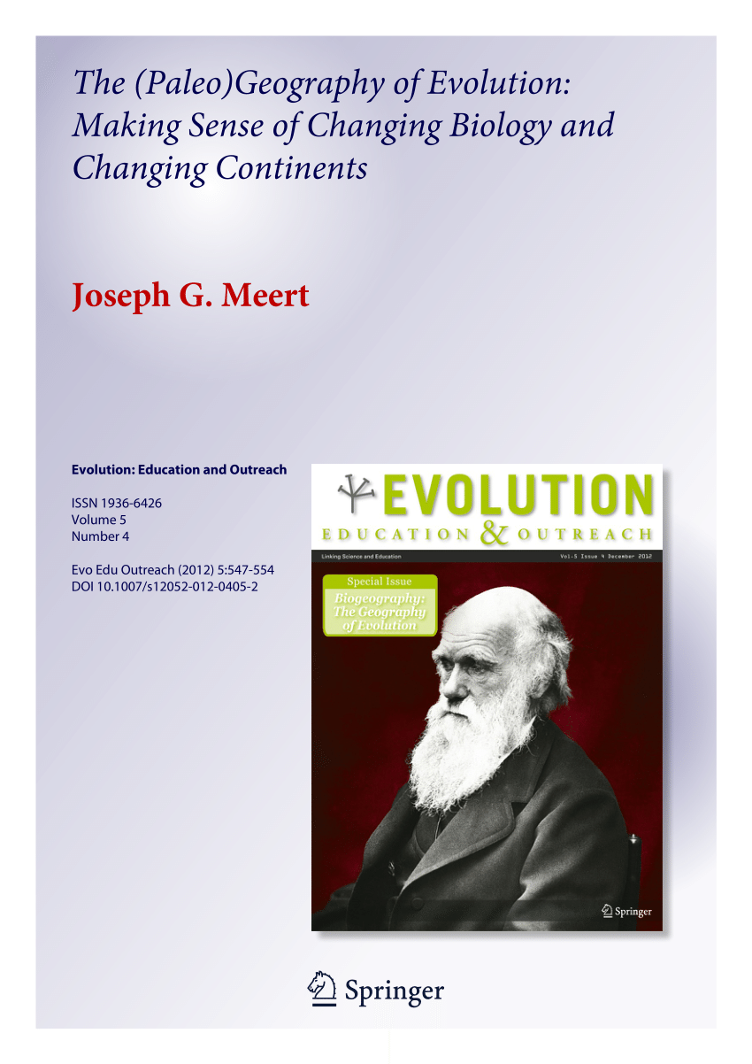 (PDF) The (Paleo)Geography of Evolution: Making Sense of Changing ...