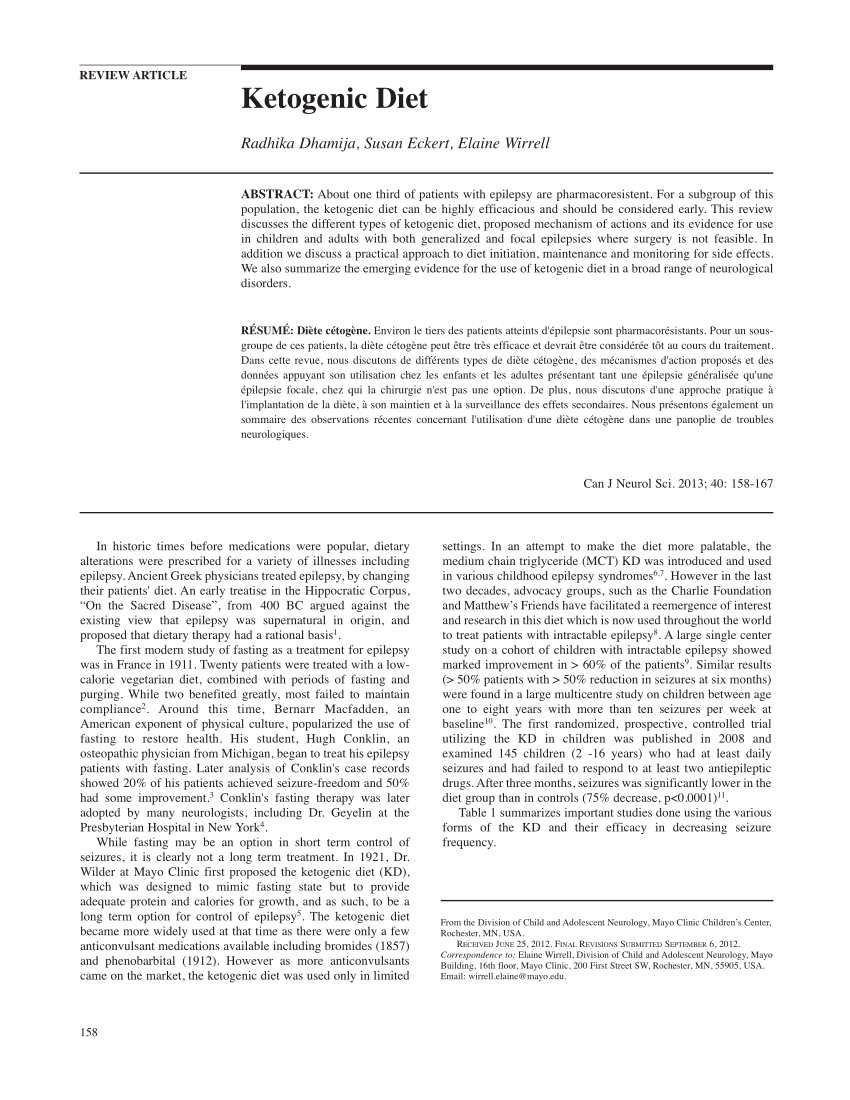 keto diet research paper pdf