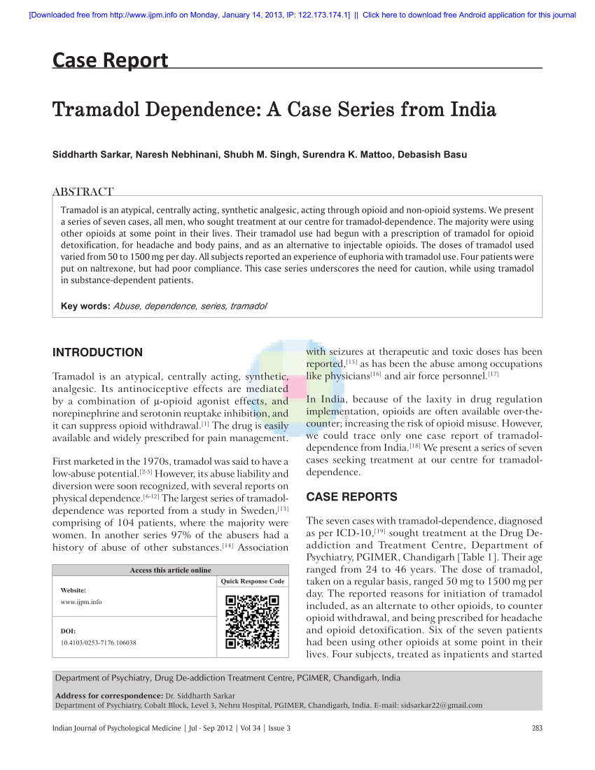 TRAMADOL TO TREAT ICD 10