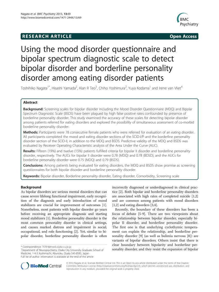 research questions on bipolar disorder