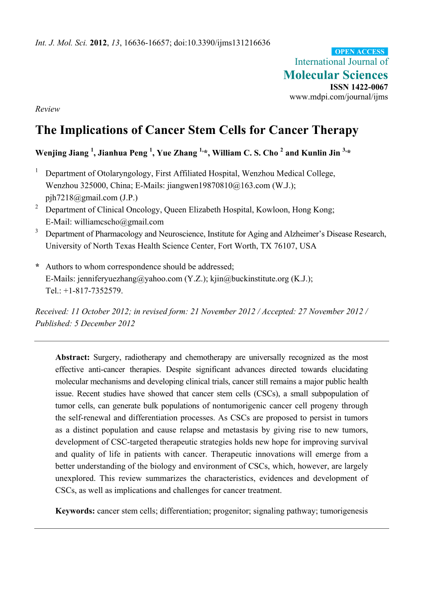 research article on cancer cells