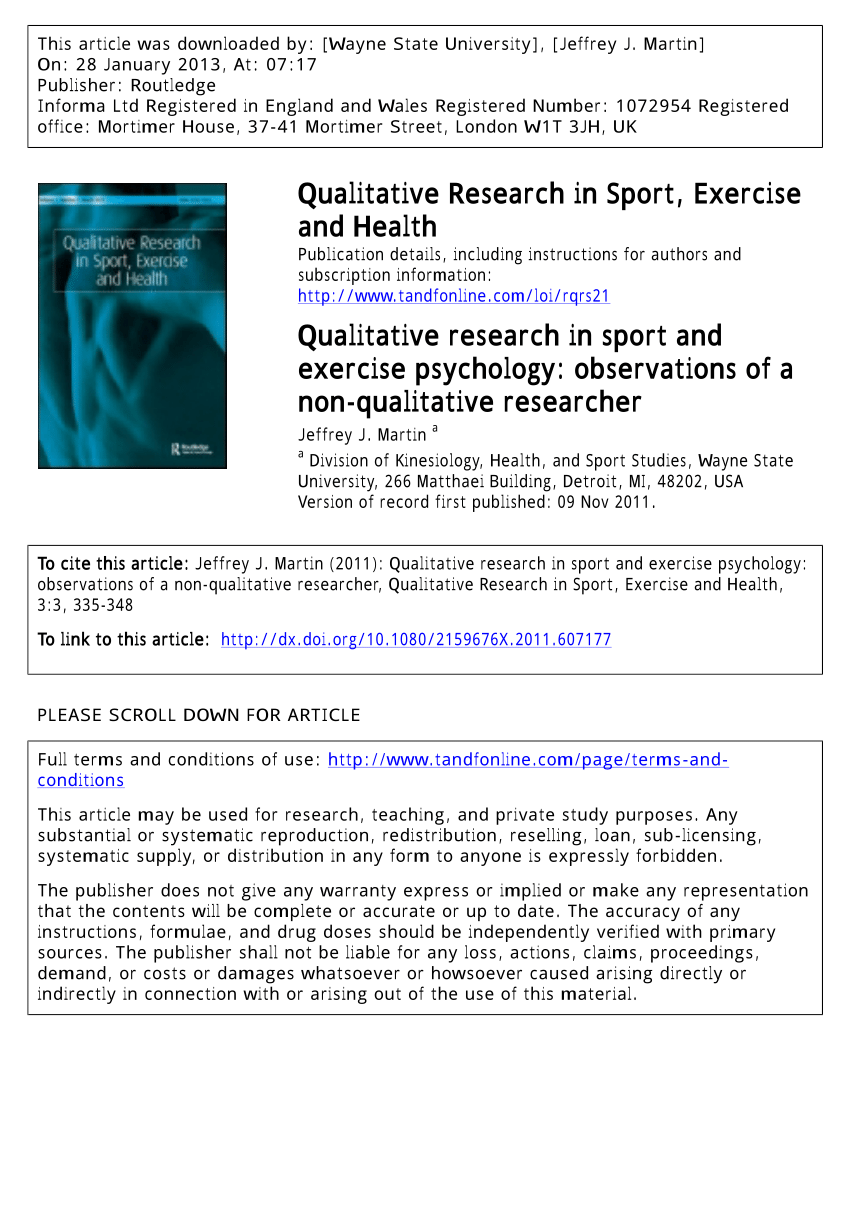 qualitative research about physical education