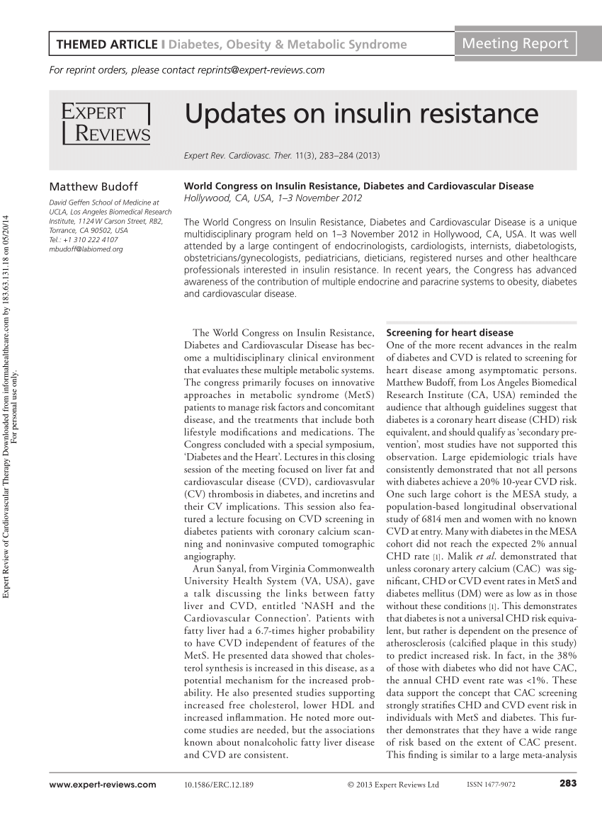 thesis dissertation insulin resistance