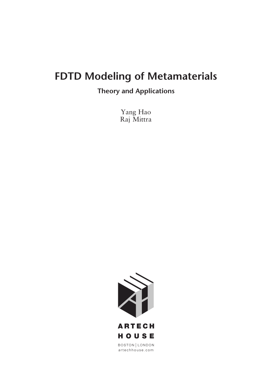 PDF) FDTD Modeling of metamaterials