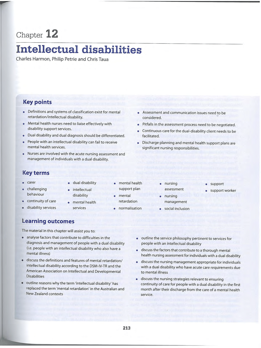 case study on intellectual disability