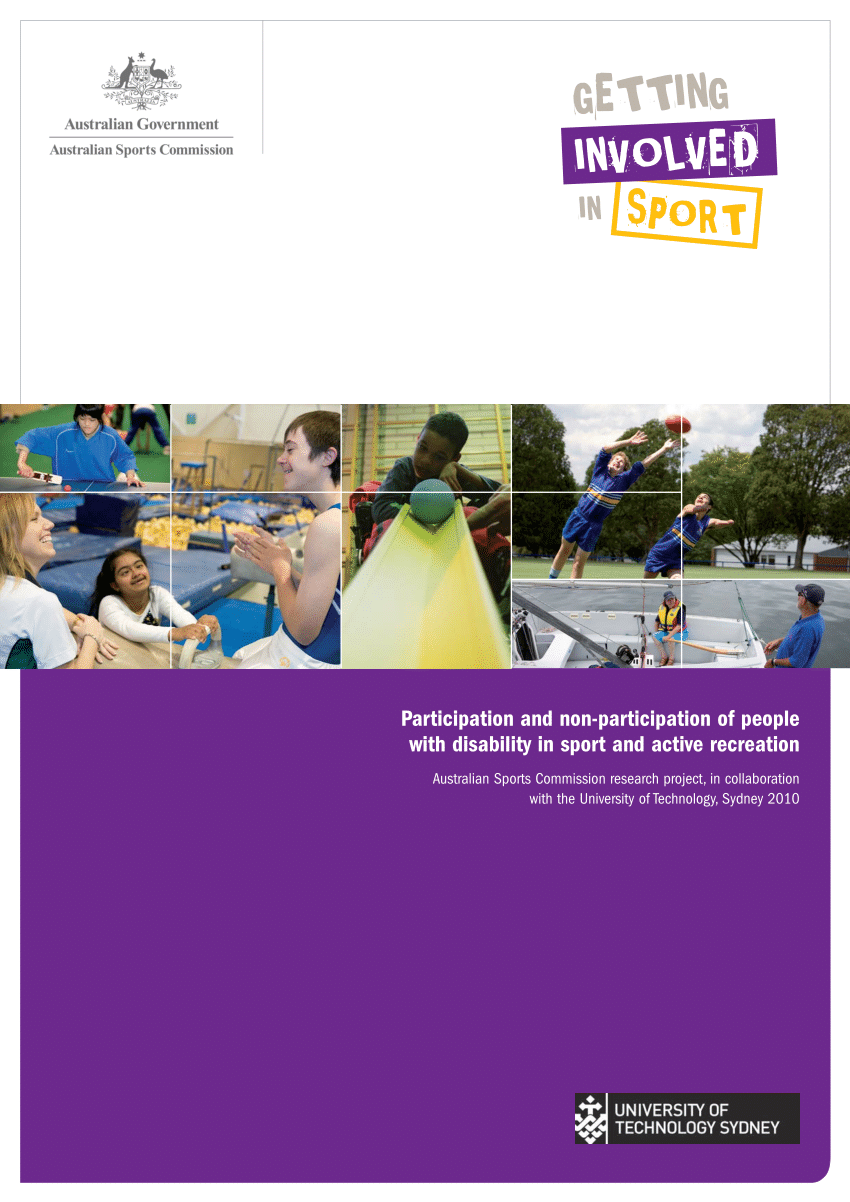 Ray stang Piping PDF) Getting Involved in Sport: The Participation and non-participation of  people with disability in sport and active recreation