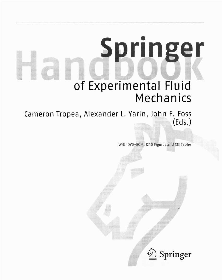 nachtmerrie Verspilling element PDF) Springer Handbook of Experimental Fluid Mechanics